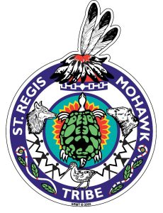 The Saint Regis Mohawk Tribal Seal is shown