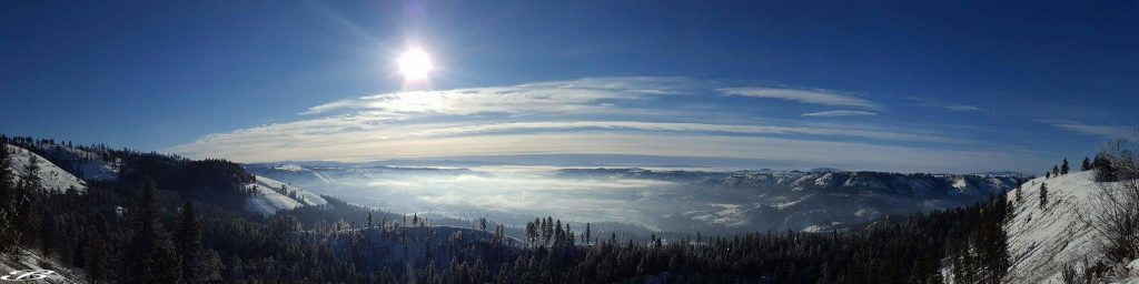 A panoramic view of the mountscape. This photo was posted by the Nez Perc TVR FaceBook