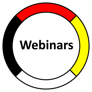 Webinars is at the center of the medicine wheel.