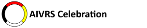 The AIVRTTAC website navigation consists of a multi-colored medicine wheel of white, red, yellow, and black arcs. The words AIVRS Celebration to the right of the medicine wheel.