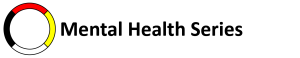 The AIVRTTAC website navigation consists of a multi-colored medicine wheel of white, red, yellow, and black arcs. The word Mental Health Series is to the right of the medicine wheel.
